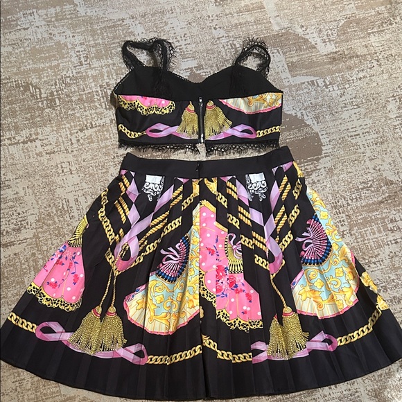 Black and Pink Women's Skirt Set NWOT - Picture 8 of 13